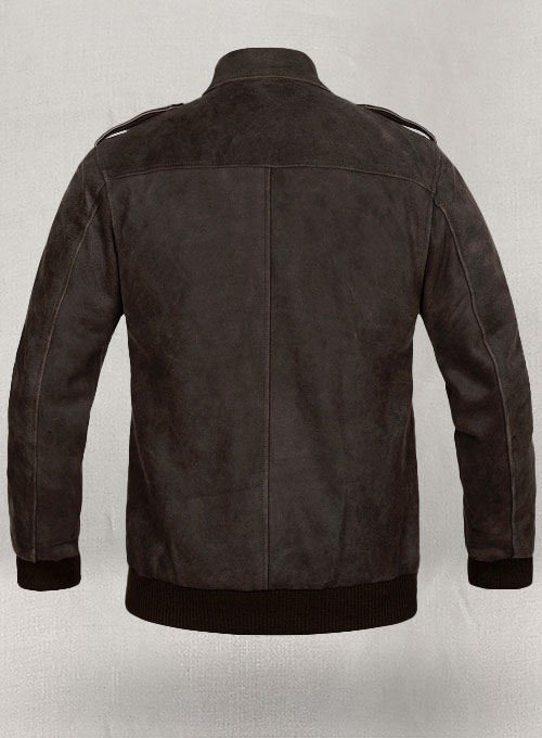 (image for) Vintage Brown Grain Avengers Steve Rogers Leather Jacket