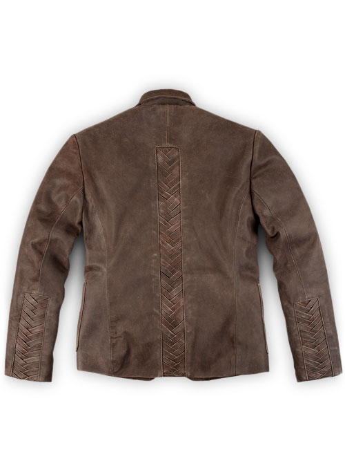 Vintage Brown Grain Eva Mendes Ghost Rider Leather Blazer : LeatherCult ...