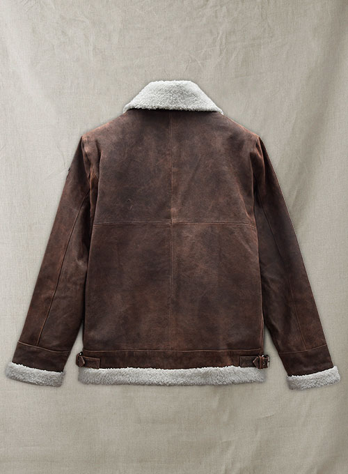 (image for) Vintage Brown Aviator Leather Jacket