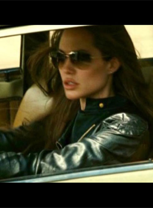 (image for) Angelina Jolie Wanted Leather Jacket