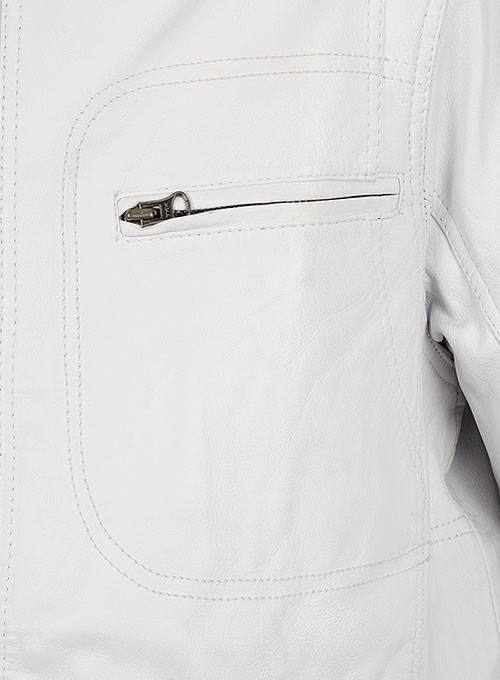 (image for) White Leather Jacket # 658 - Click Image to Close