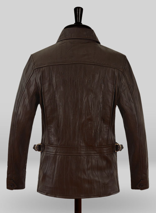 (image for) Wrinkled Brown Bruce Willis Surrogates Leather Jacket