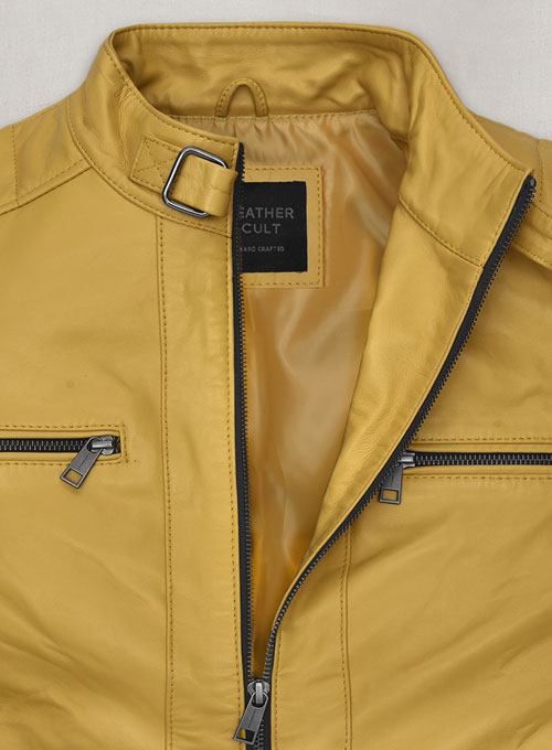 (image for) Yellow Andrew Tate Leather Jacket