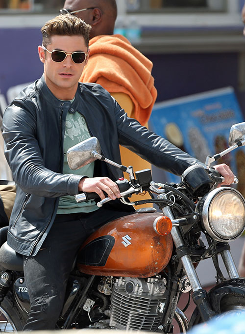 Zac Efron Baywatch Leather Jacket : LeatherCult.com ...