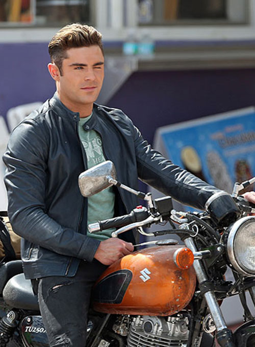 (image for) Zac Efron Baywatch Leather Jacket