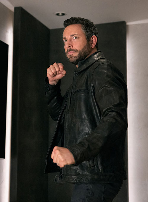 (image for) Zachary Levi Spy Kids Leather Jacket