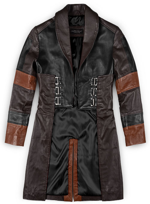 (image for) Zoe Saldana Guardians of the Galaxy Vol 2 Leather Coat