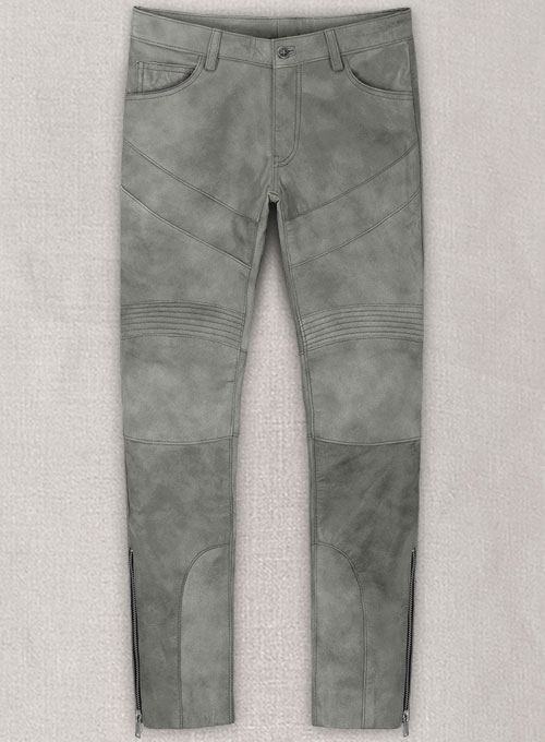 (image for) Harbor Gray Leather Biker Jeans #511