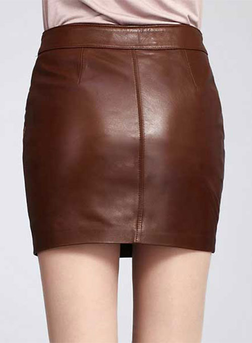 (image for) Basic Leather Skirt - # 153 - Click Image to Close