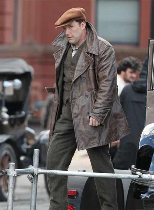 (image for) Ben Affleck Live By Night Leather Trench Coat