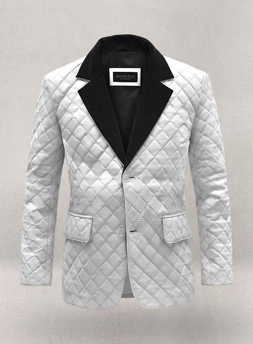 (image for) Bocelli Tuxedo Quilted Leather Blazer