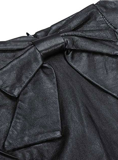 (image for) Bow Front Leather Skirt - # 412