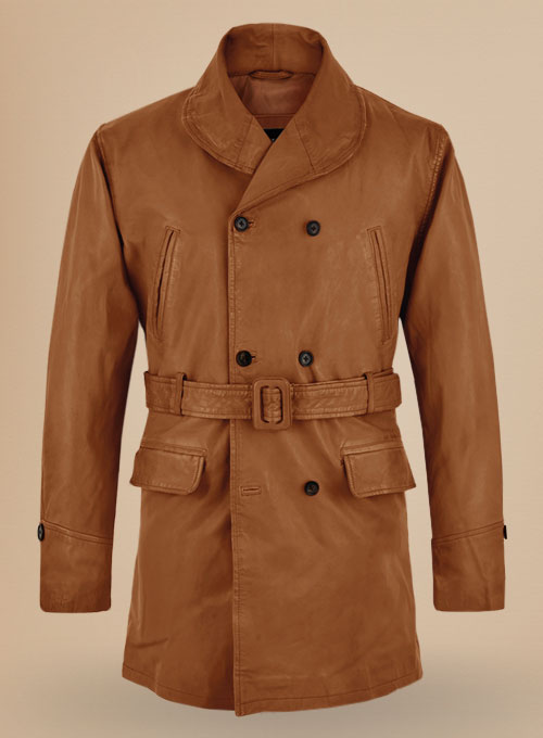 (image for) Brad Pitt Legends of the Fall Leather Trench Coat