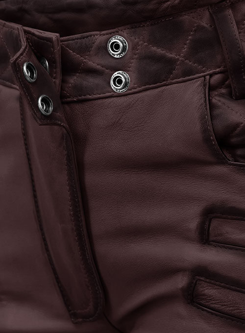 (image for) Carrier Burnt Wine Leather Pants