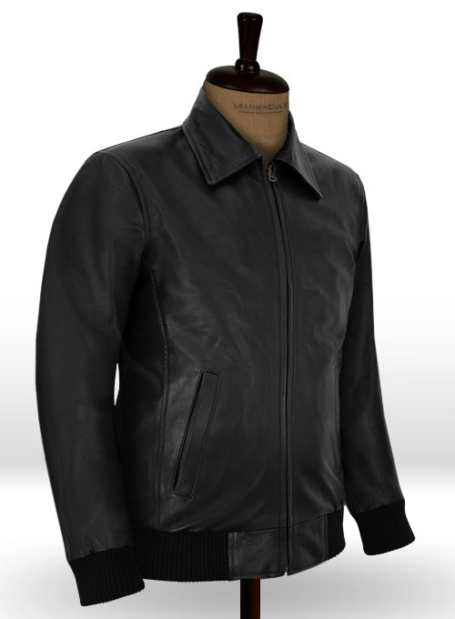 (image for) Classic Bomber Leather Jacket