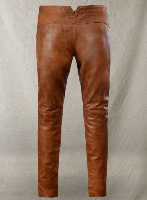 (image for) Cognac Jim Morrison Leather Pants