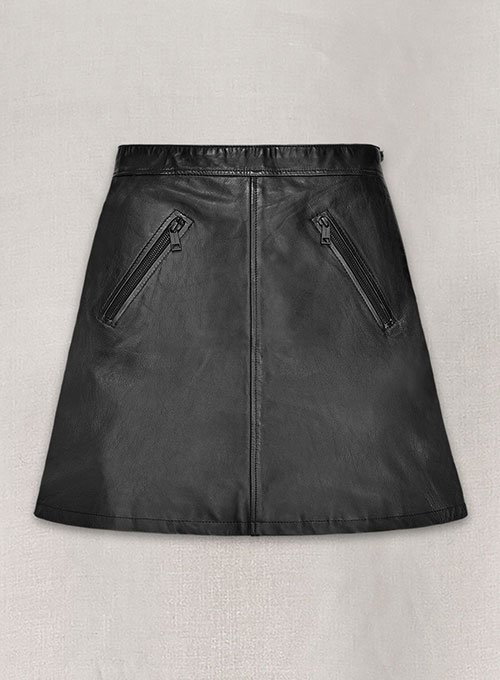 (image for) Emilia Clarke Leather Skirt