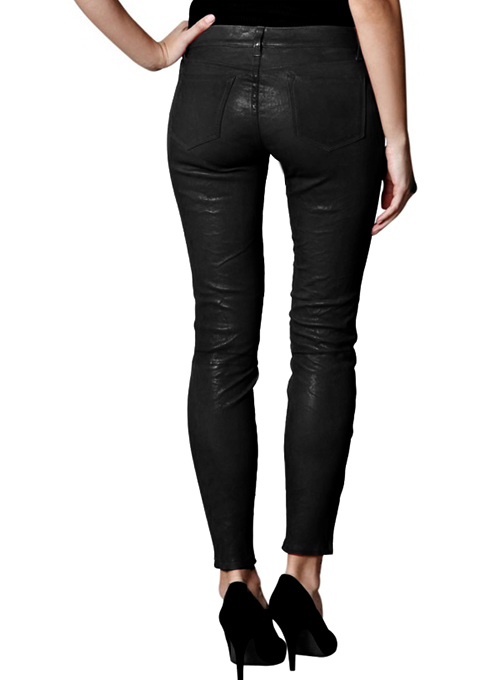 ladies black stretch jeans