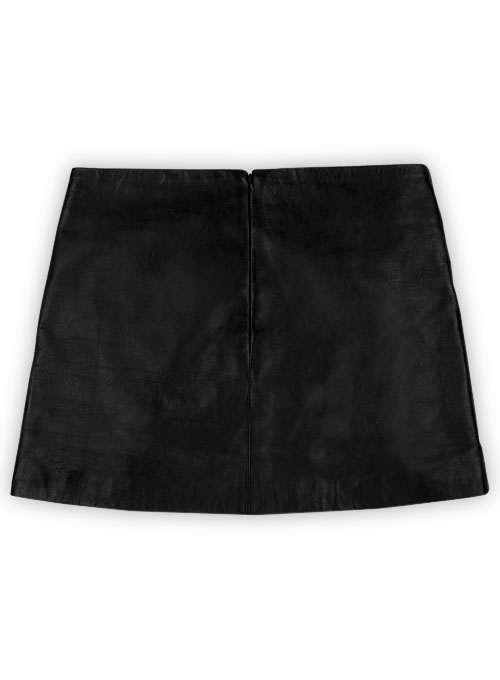 (image for) Geneva Lace-Up Leather Skirt