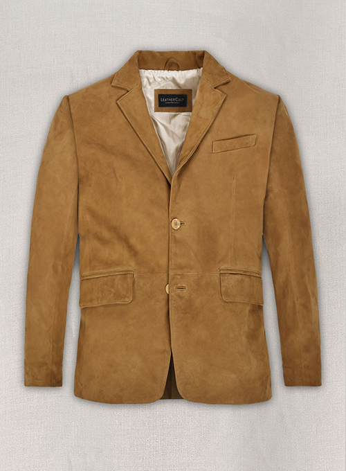 (image for) Ginger Brown Suede Leather Blazer