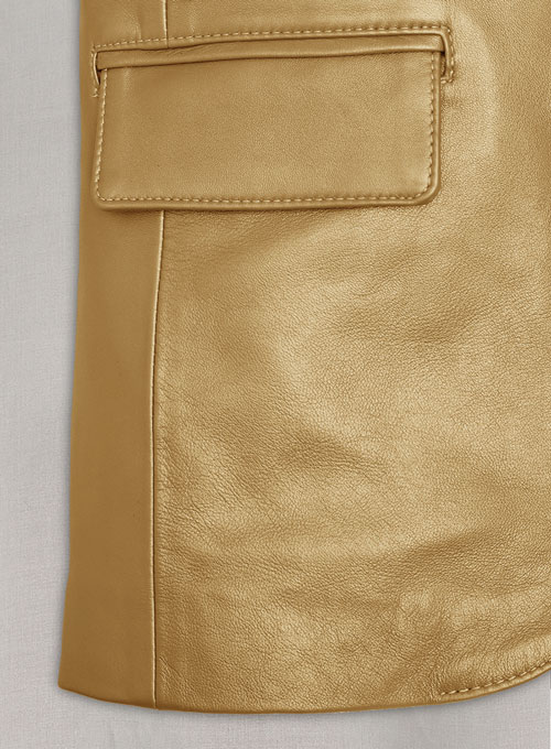 (image for) Golden Catwalk Leather Blazer # 2