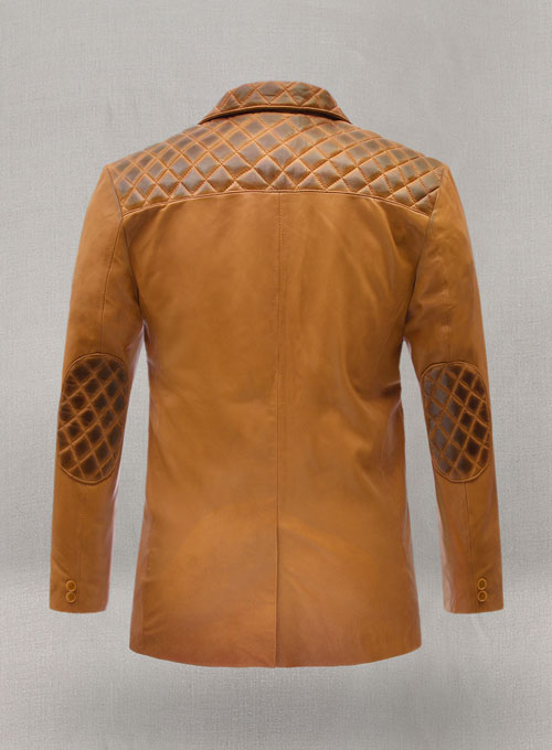 (image for) Harper Burnt Mustard Leather Blazer