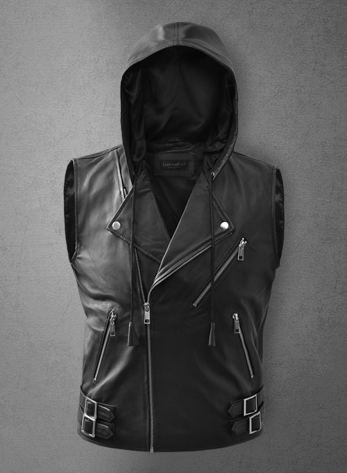 (image for) Leather Hood Vest # 309