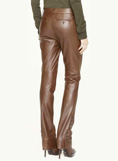 leather jeans women