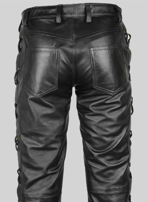 Laced Leather Pants - Style # 515 : LeatherCult