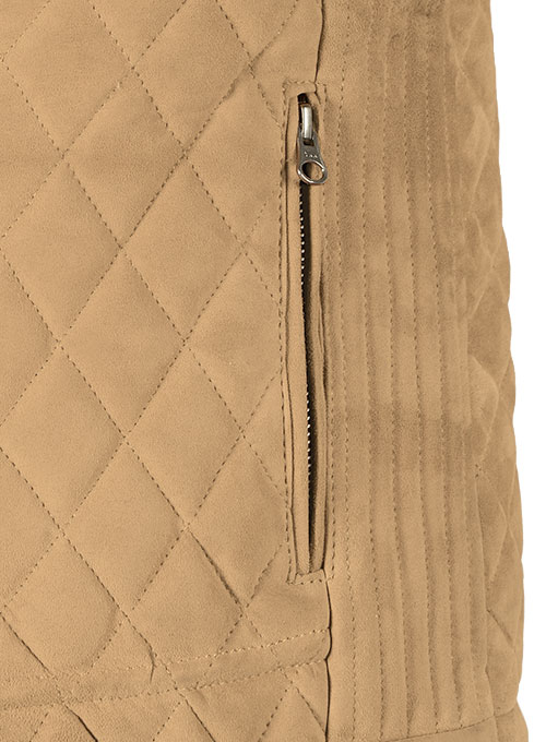 (image for) Latte Beige Suede Leather Vest # 324