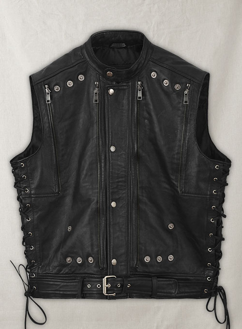 (image for) Leather Biker Vest # 333