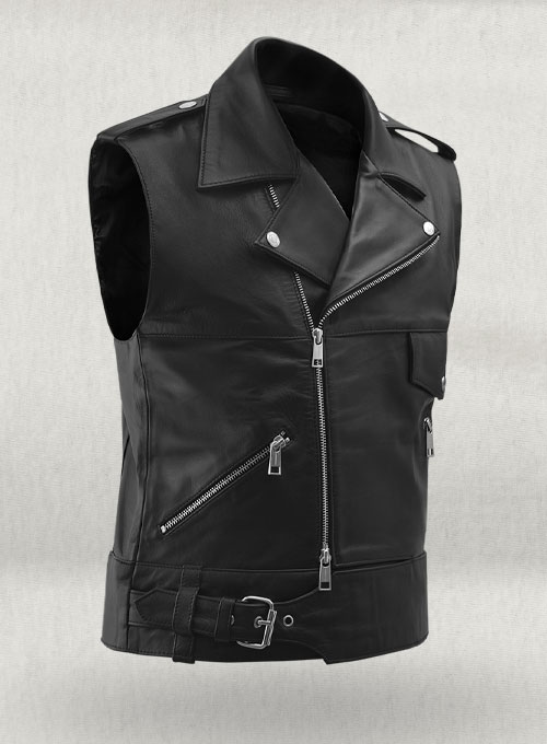 (image for) Leather Biker Vest # 331