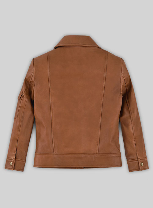 (image for) Log Cabin Brown Gigi Hadid Leather Jacket