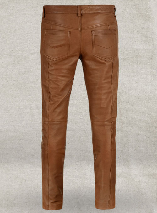 (image for) Log Cabin Brown Wax Noach Leather Pants