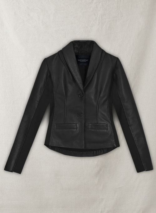 (image for) Modern Stretch Leather Blazer