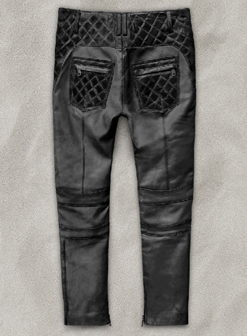 (image for) Outlaw Burnt Charcoal Leather Pants