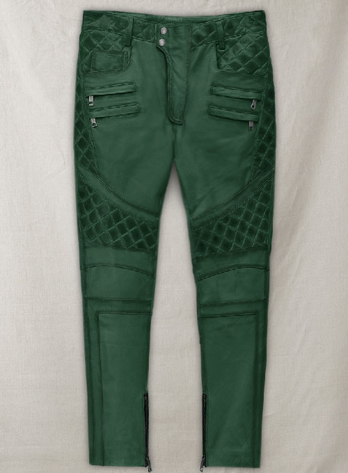 (image for) Outlaw Burnt Green Leather Pants