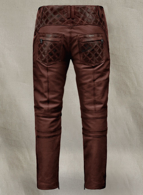 (image for) Outlaw Burnt Maroon Leather Pants