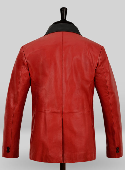 (image for) Red Hampton Leather Blazer