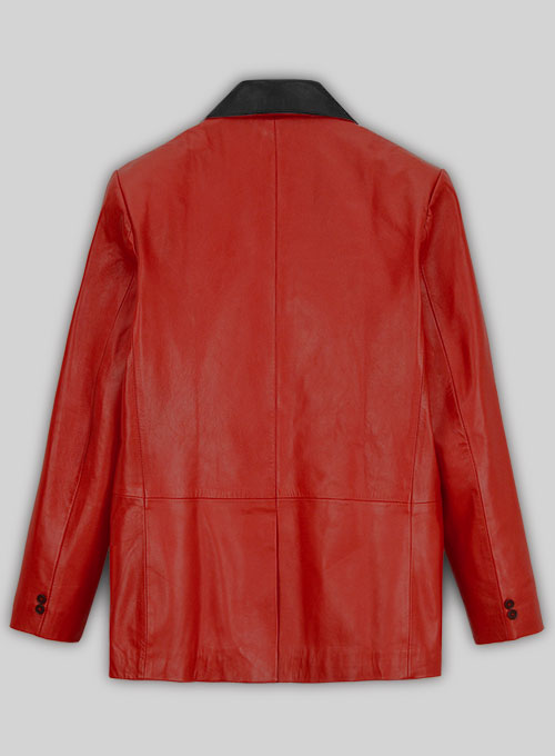 (image for) Red Hampton Leather Blazer