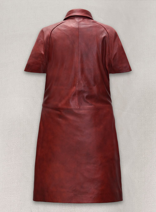 (image for) Renee Leather Shirt Dress - # 764 - Click Image to Close