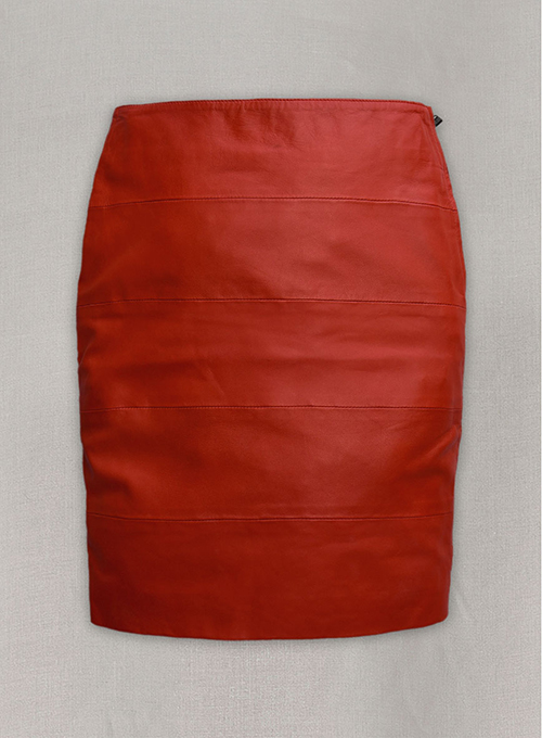 (image for) Ribbed Leather Skirt - # 445 - Click Image to Close