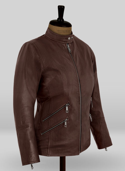 (image for) Rover Brown Danika Yarosh Jack Reacher Leather Jacket