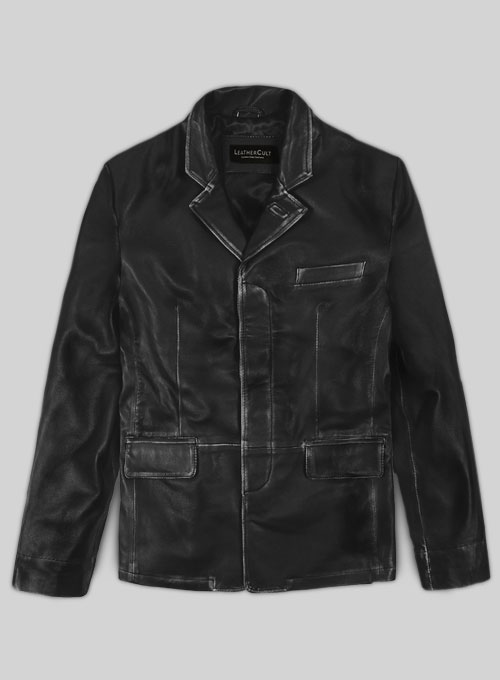 (image for) Rubbed Black Will Smith Leather Blazer