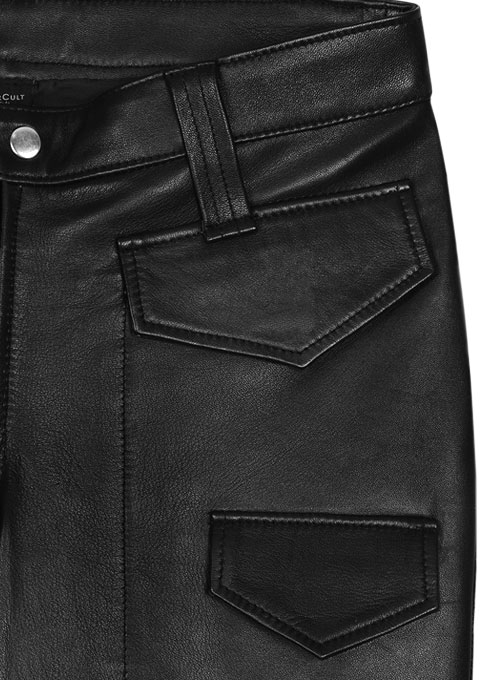 (image for) Ryder Leather Biker Jeans