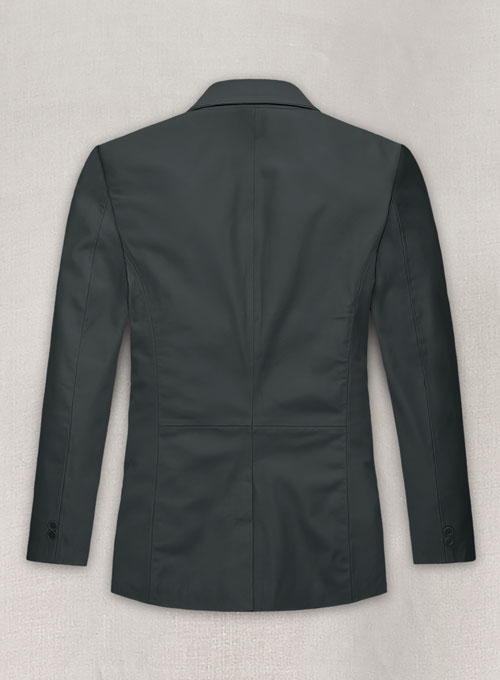 (image for) Soft Gray Leather Blazer