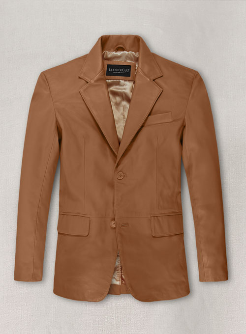 (image for) Soft Hunter Tan Leather Blazer