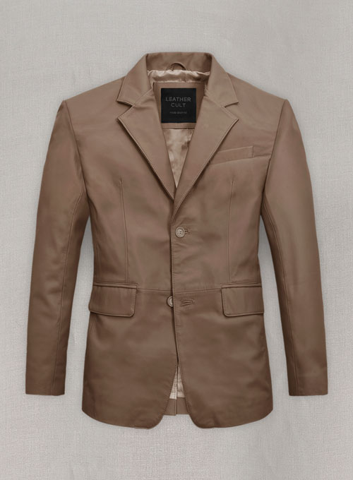 (image for) Soft King Brown Leather Blazer