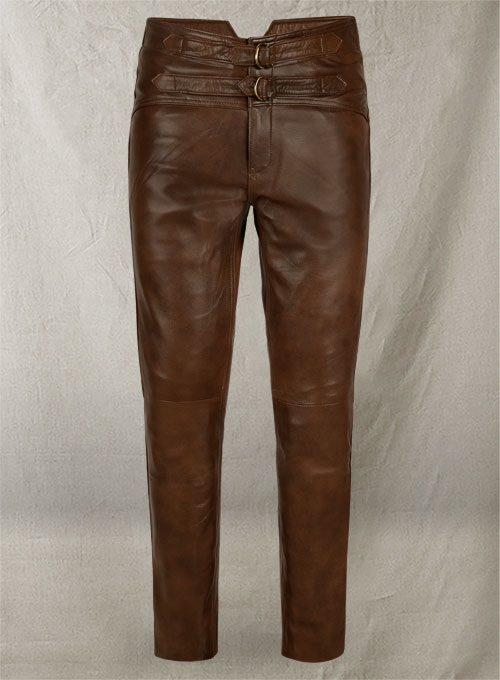 (image for) Spanish Brown Jim Morrison Leather Pants