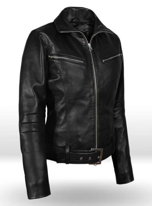 (image for) Thick Black Rachel G I Joe The Rise of Cobra Leather Jacket